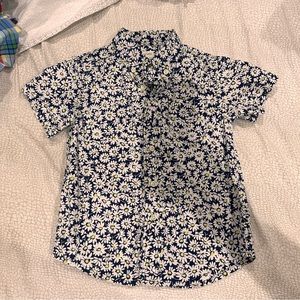 J Crew boys short sleeve button up size 3